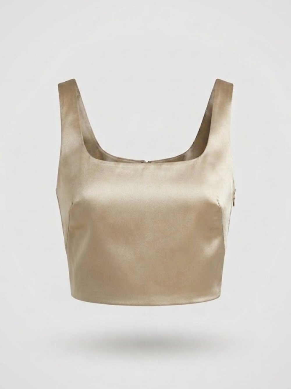 Banana Republic Satin Square-Neck Cropped Tank in Size 10 (pls read) NWT